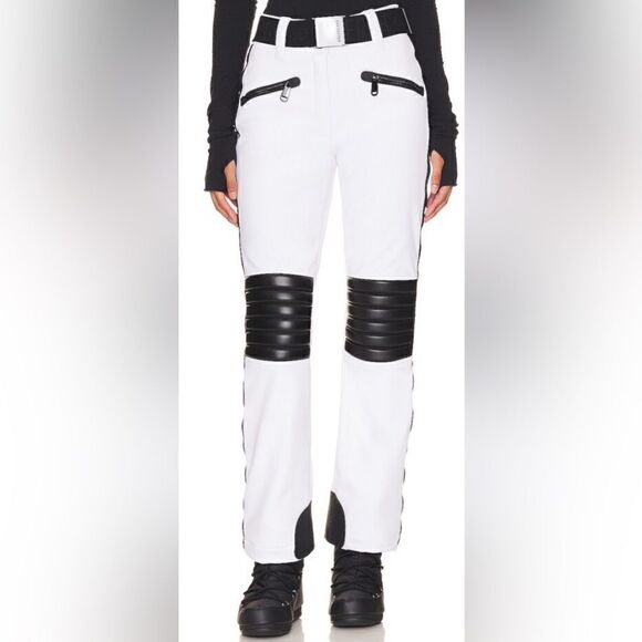 Goldbergh Pippa Rocky Ski Pants Waterproof White Black NWT US size 8 - Picture 1 of 8